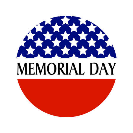 abstract memorial day background with some special objectsのイラスト素材