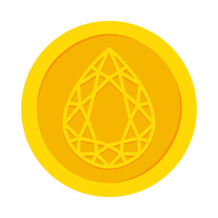 Abstract virtual coinのイラスト素材