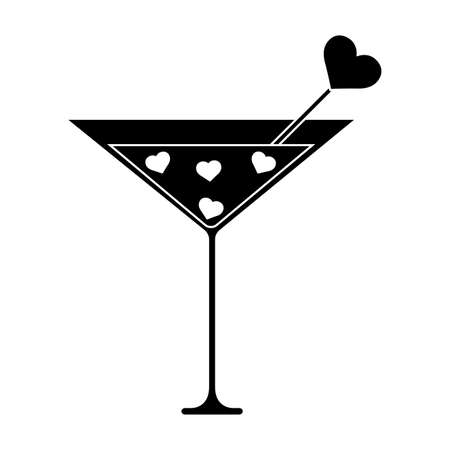 Abstract love cocktail objectのイラスト素材