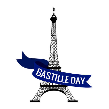 Happy Bastille DAyのイラスト素材