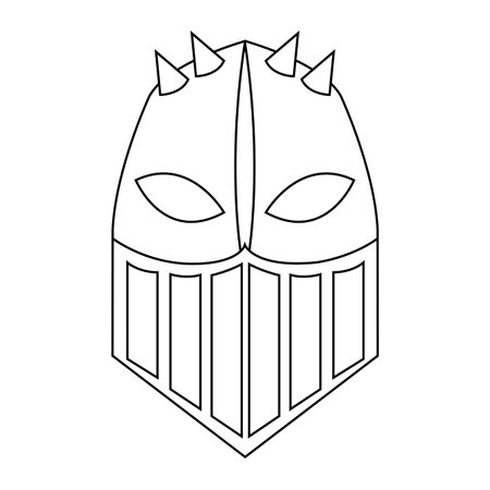 abstract medieval object on a white backgroundのイラスト素材