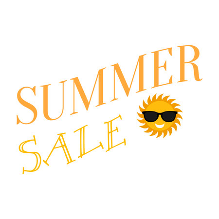 Summer Sale labelのイラスト素材