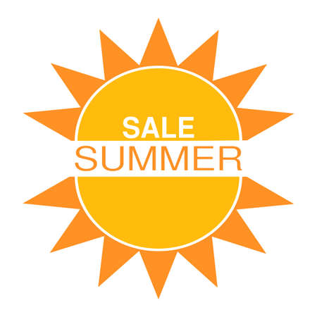 Summer Sale labelのイラスト素材