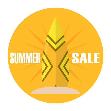 Summer Sale labelのイラスト素材