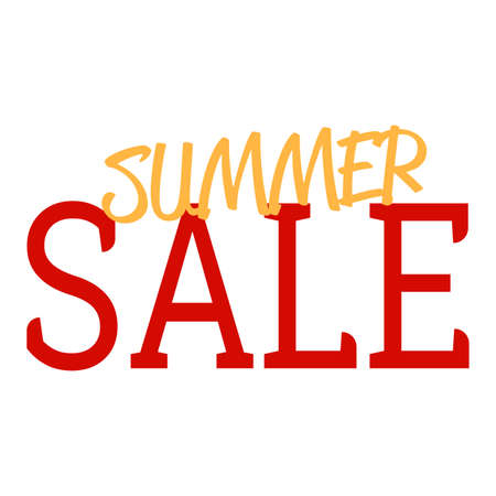 Summer Sale labelのイラスト素材