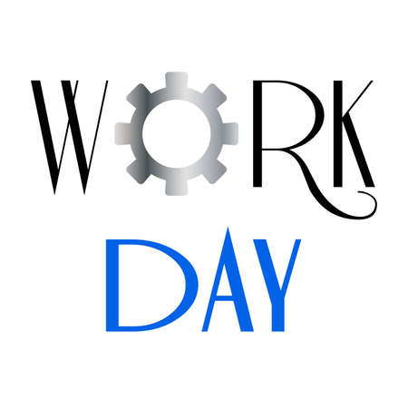 Work day design templateのイラスト素材