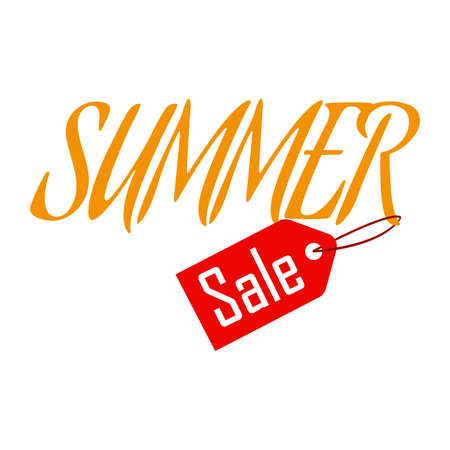 Summer Sale labelのイラスト素材