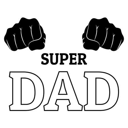 abstract super dad background with some special objectsのイラスト素材