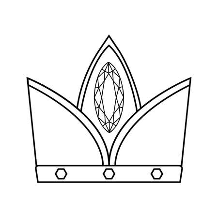 Abstract elegant crown on a white backgroundのイラスト素材