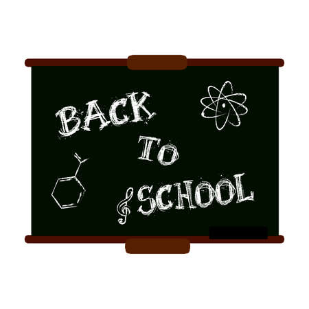 Abstract back to school background with some special objects like blackboardのイラスト素材