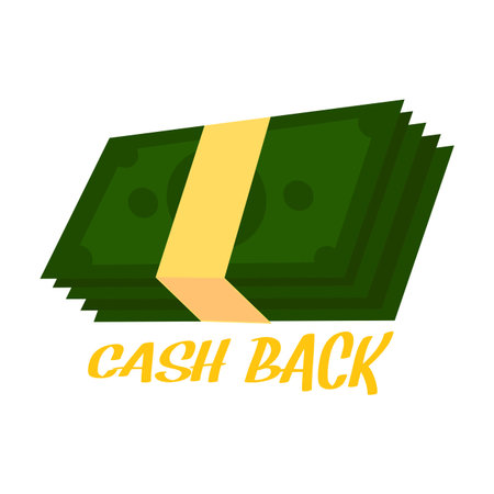 Cash back backgroundのイラスト素材