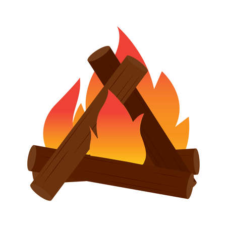 Abtract nature campfireのイラスト素材