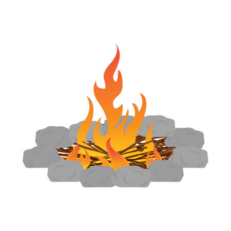 Abtract nature campfireのイラスト素材