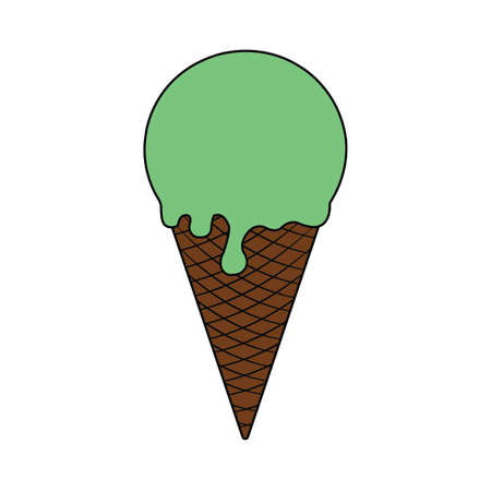 Delicious ice creamのイラスト素材