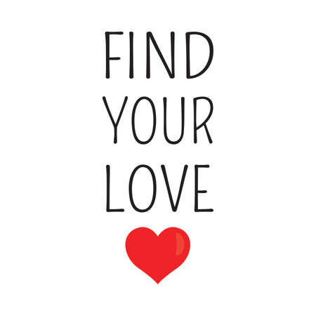 Find your loveのイラスト素材