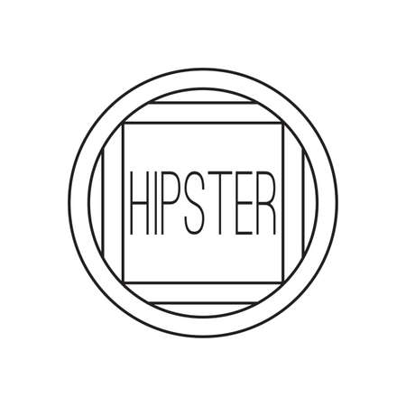 Abstract hipster labelのイラスト素材