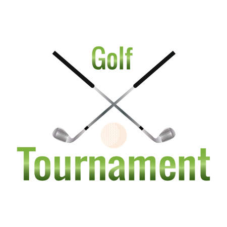 Golf Tournament labelのイラスト素材
