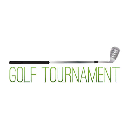 Golf Tournament labelのイラスト素材