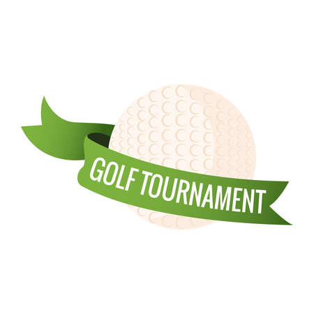 Golf Tournament labelのイラスト素材