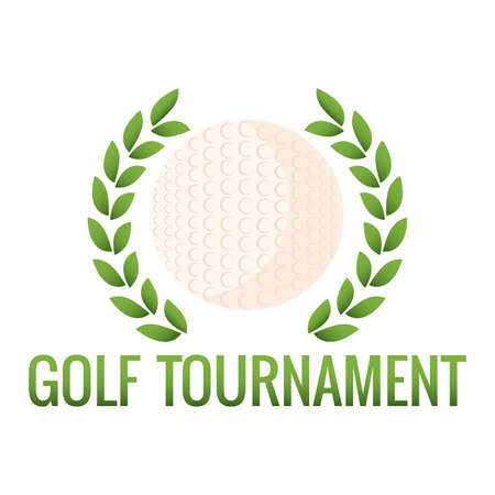 Golf Tournament labelのイラスト素材