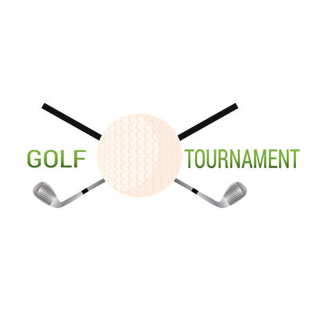 Golf Tournament labelのイラスト素材