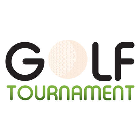 Golf Tournament labelのイラスト素材