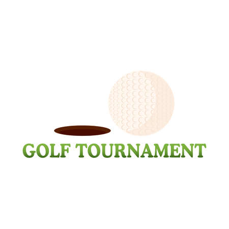 Golf Tournament labelのイラスト素材
