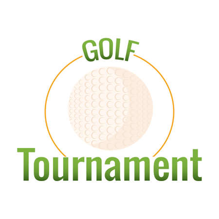 Golf Tournament labelのイラスト素材