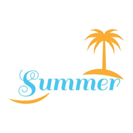 Abstract summer labelのイラスト素材