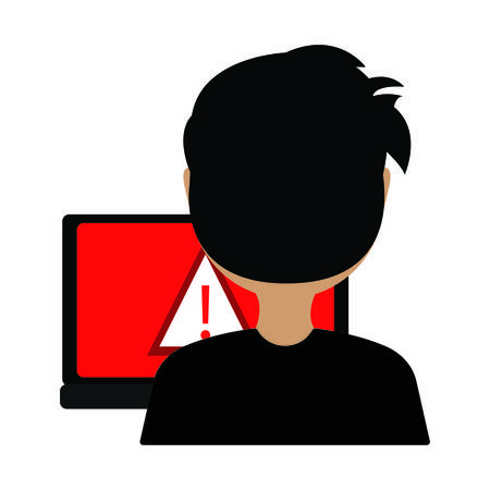 Virus Computer backgroundのイラスト素材