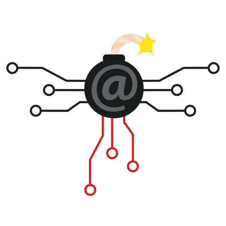 Virus Computer backgroundのイラスト素材