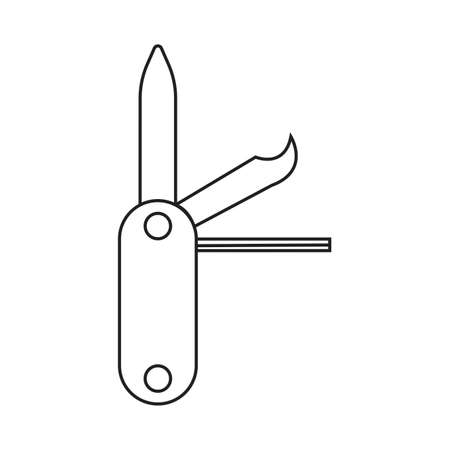 Abstract camping objectのイラスト素材