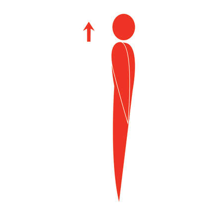 Abstract fitness personのイラスト素材