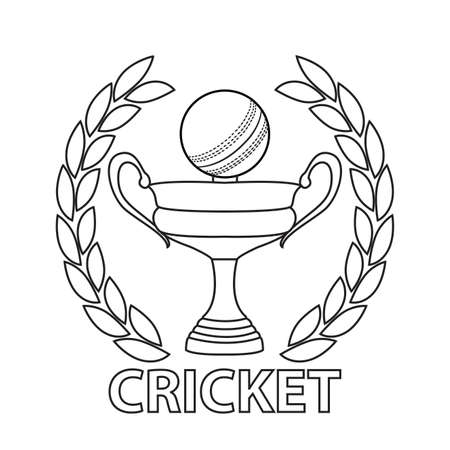 Abstract Cricket Labelの写真素材