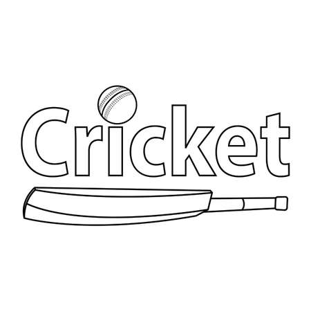 Abstract Cricket Labelの写真素材