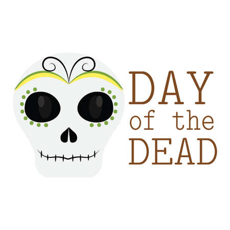 abstract day of the dead background with some special objectsのイラスト素材