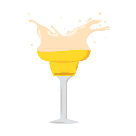 abstract delicious beer on a white backgroundのイラスト素材