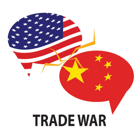 Trade War Backgroundのイラスト素材