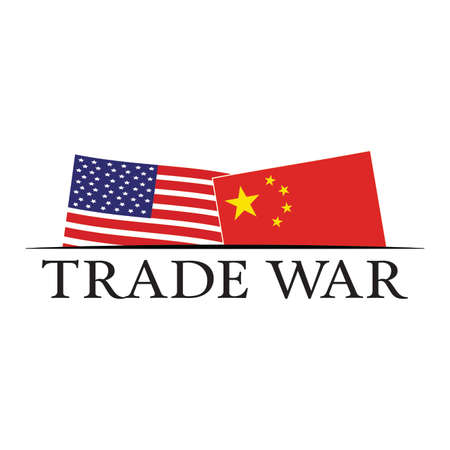 Trade War Backgroundのイラスト素材