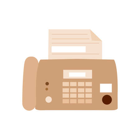 colored old fax icon. Vector illustration designのイラスト素材