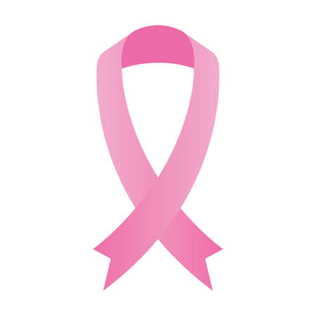 pink ribbon for breast cancer campaign, vector illustration designのイラスト素材
