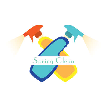 Abstract spring clean background with some special objectsのイラスト素材