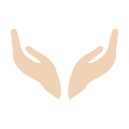 hand making a signal, vector illustration designのイラスト素材