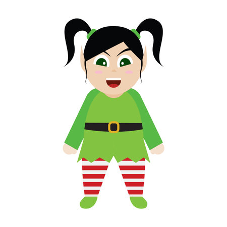 cute halloween cartoon costume, vector illustration design
