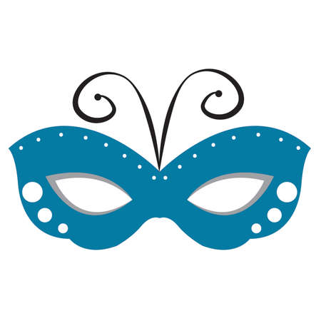 cute halloween cartoon mask, vector illustration designのイラスト素材