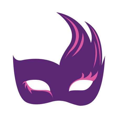 cute halloween cartoon mask, vector illustration designのイラスト素材