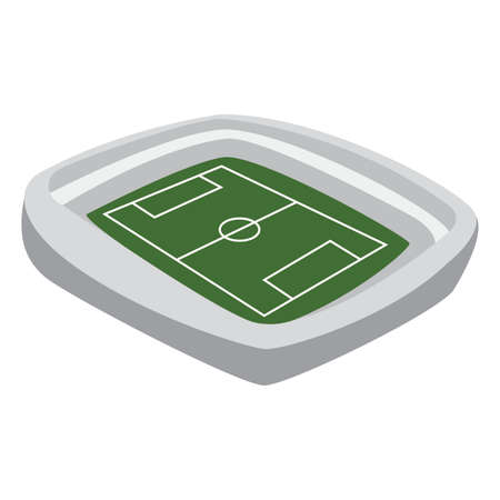 abstract isolated soccer stadium, vector illustration designのイラスト素材