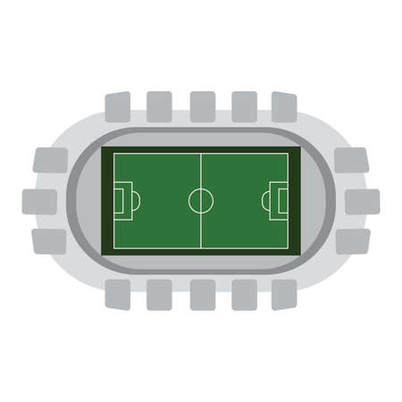 abstract isolated soccer stadium, vector illustration designのイラスト素材