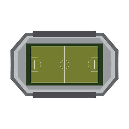abstract isolated soccer stadium, vector illustration designのイラスト素材