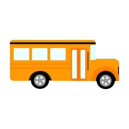 side view of a bus, vector illustration designのイラスト素材